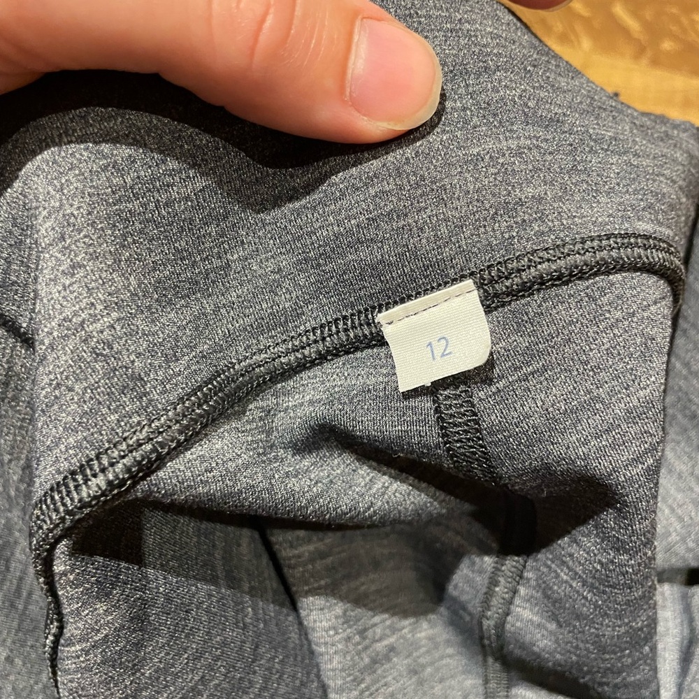 Lululemon Speed Up Tight *Full-On Luxtreme Brushed 28" Sz 12 Heathered Deep Coal - Picture 10 of 15